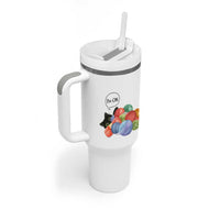 I’m OK Tumbler With Handle Cat Tangled In Yarn Funny Crochet Gift - Wonder Print Shop