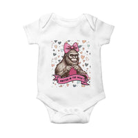 Funny Bigfoot Knitting Baby Onesie Knitter In The Wild - Wonder Print Shop