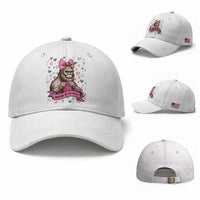 Funny Bigfoot Knitting Baseball Cap Knitter In The Wild