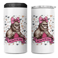 Funny Bigfoot Knitting 4 in 1 Can Cooler Tumbler Knitter In The Wild - Wonder Print Shop