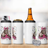 Funny Bigfoot Knitting 4 in 1 Can Cooler Tumbler Knitter In The Wild - Wonder Print Shop