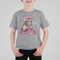 Funny Bigfoot Knitting T Shirt For Kid Knitter In The Wild - Wonder Print Shop