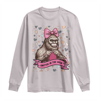 Funny Bigfoot Knitting Long Sleeve Shirt Knitter In The Wild - Wonder Print Shop