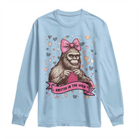 Funny Bigfoot Knitting Long Sleeve Shirt Knitter In The Wild - Wonder Print Shop