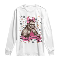 Funny Bigfoot Knitting Long Sleeve Shirt Knitter In The Wild - Wonder Print Shop