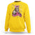 Funny Bigfoot Knitting Sweatshirt Knitter In The Wild - Wonder Print Shop