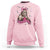 Funny Bigfoot Knitting Sweatshirt Knitter In The Wild - Wonder Print Shop