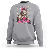 Funny Bigfoot Knitting Sweatshirt Knitter In The Wild - Wonder Print Shop
