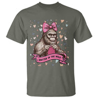 Funny Bigfoot Knitting T Shirt Knitter In The Wild - Wonder Print Shop