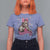 Funny Bigfoot Knitting T Shirt For Women Knitter In The Wild - Wonder Print Shop