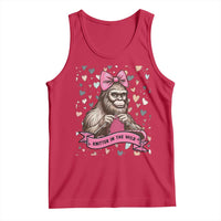 Funny Bigfoot Knitting Tank Top Knitter In The Wild - Wonder Print Shop