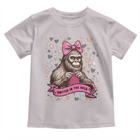 Funny Bigfoot Knitting Toddler T Shirt Knitter In The Wild - Wonder Print Shop
