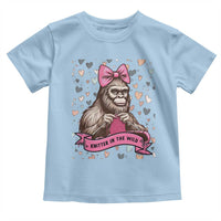 Funny Bigfoot Knitting Toddler T Shirt Knitter In The Wild - Wonder Print Shop