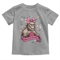 Funny Bigfoot Knitting Toddler T Shirt Knitter In The Wild - Wonder Print Shop