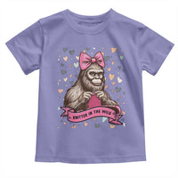Funny Bigfoot Knitting Toddler T Shirt Knitter In The Wild - Wonder Print Shop
