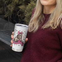 Funny Bigfoot Knitting Tumbler Cup Knitter In The Wild - Wonder Print Shop