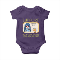 Support Main Funny Gaming Quote Baby Onesie Its No KS If You Let Your ADC Die First - Wonder Print Shop