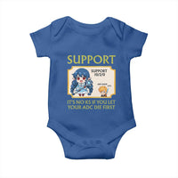 Support Main Funny Gaming Quote Baby Onesie Its No KS If You Let Your ADC Die First - Wonder Print Shop