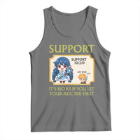 Support Main Funny Gaming Quote Tank Top Its No KS If You Let Your ADC Die First - Wonder Print Shop