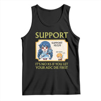 Support Main Funny Gaming Quote Tank Top Its No KS If You Let Your ADC Die First - Wonder Print Shop