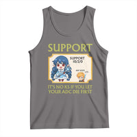 Support Main Funny Gaming Quote Tank Top Its No KS If You Let Your ADC Die First - Wonder Print Shop
