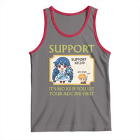 Support Main Funny Gaming Quote Tank Top Its No KS If You Let Your ADC Die First - Wonder Print Shop