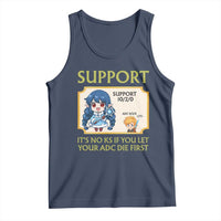 Support Main Funny Gaming Quote Tank Top Its No KS If You Let Your ADC Die First - Wonder Print Shop