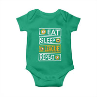 Funny Eat Sleep League Repeat Baby Onesie Gaming Quote Gift For Gamer - Wonder Print Shop