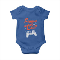 League And Chill Baby Onesie Funny Gaming Quote Gift For Gamer - Wonder Print Shop