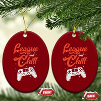 League And Chill Ceramic Ornament Funny Gaming Quote Gift For Gamer - Wonder Print Shop