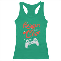 League And Chill Racerback Tank Top Funny Gaming Quote Gift For Gamer - Wonder Print Shop