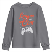 League And Chill Youth Sweatshirt Funny Gaming Quote Gift For Gamer - Wonder Print Shop