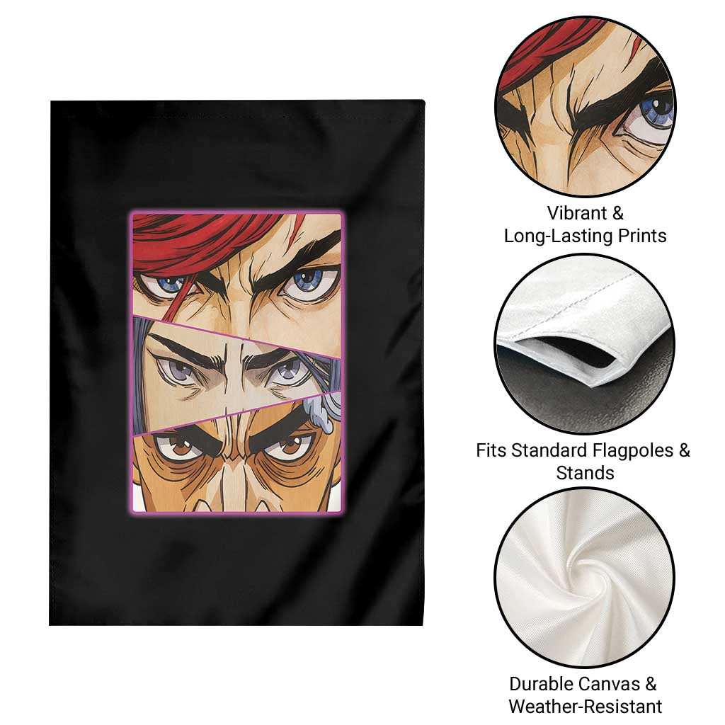 Futuristic Legends Anime Eyes Garden Flag Gift For League Gamer Fans - Wonder Print Shop