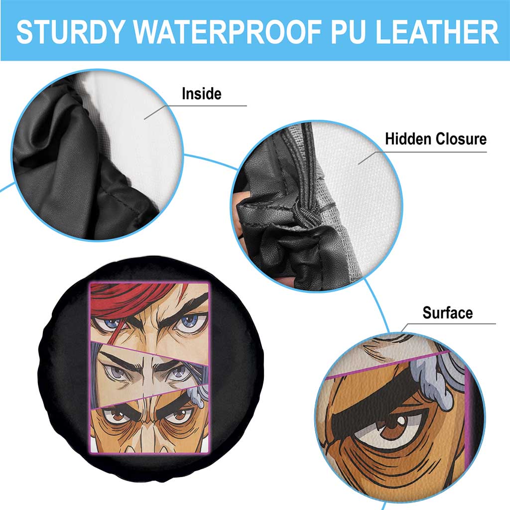 Futuristic Legends Anime Eyes Spare Tire Cover Gift For League Gamer Fans - Wonder Print Shop
