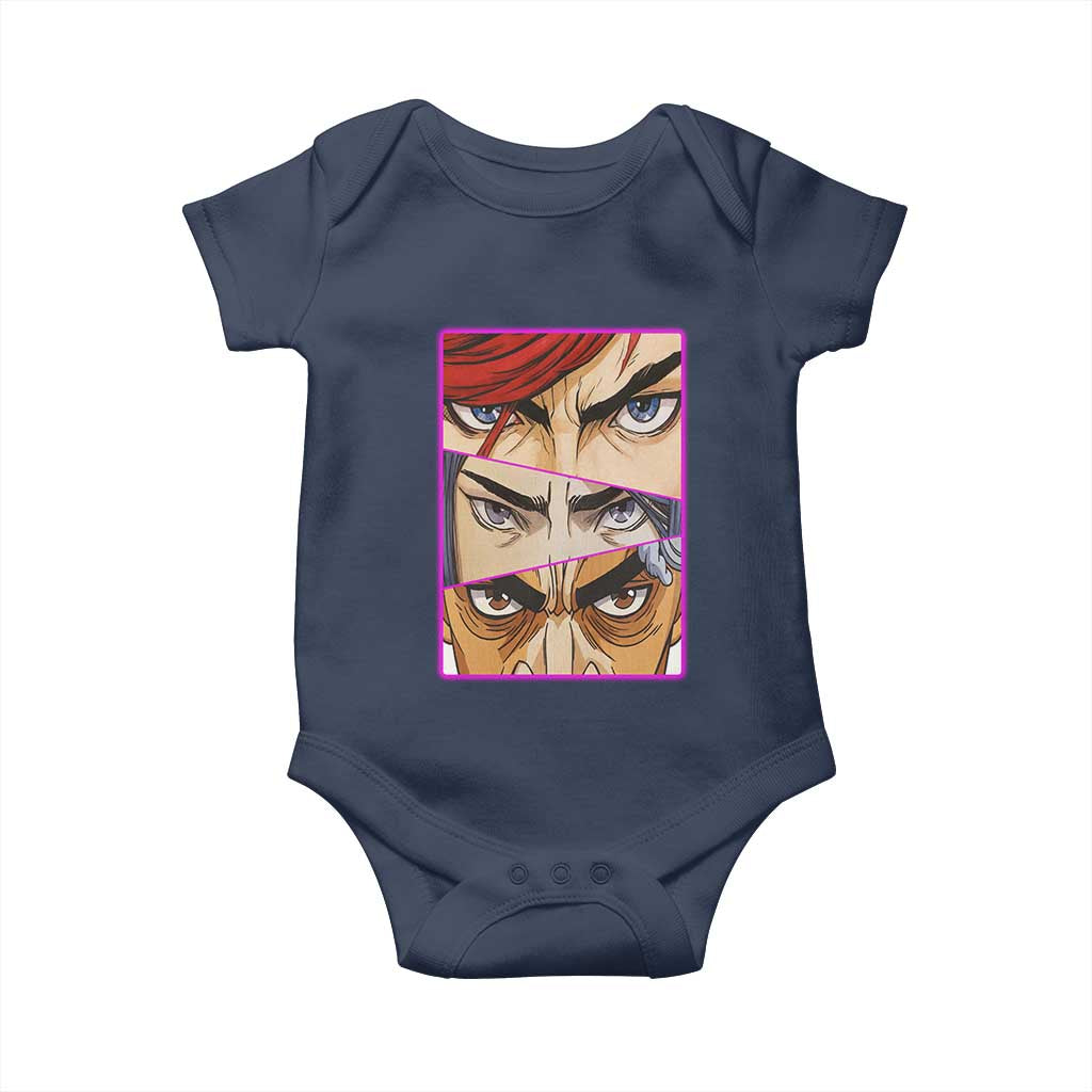 Futuristic Legends Anime Eyes Baby Onesie Gift For League Gamer Fans - Wonder Print Shop