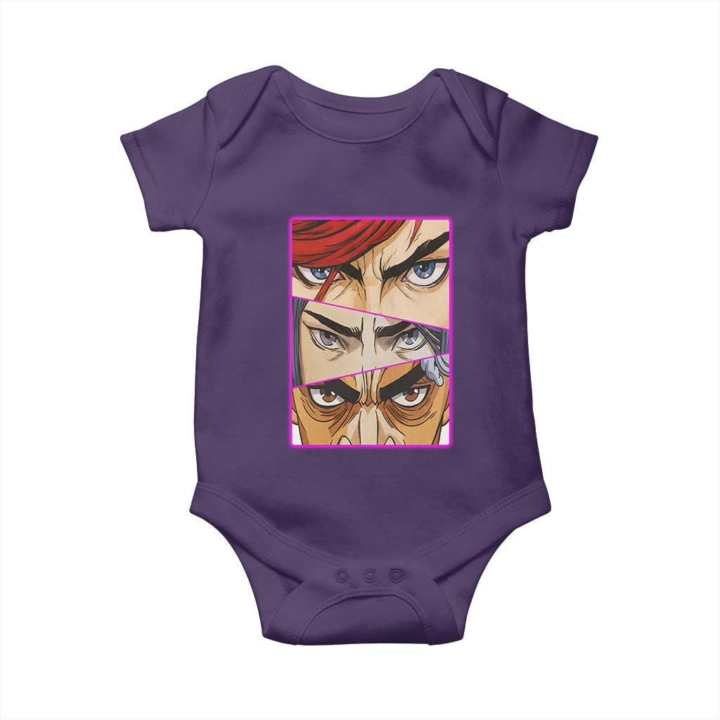 Futuristic Legends Anime Eyes Baby Onesie Gift For League Gamer Fans - Wonder Print Shop