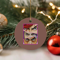 Futuristic Legends Anime Eyes Ceramic Ornament Gift For League Gamer Fans - Wonder Print Shop