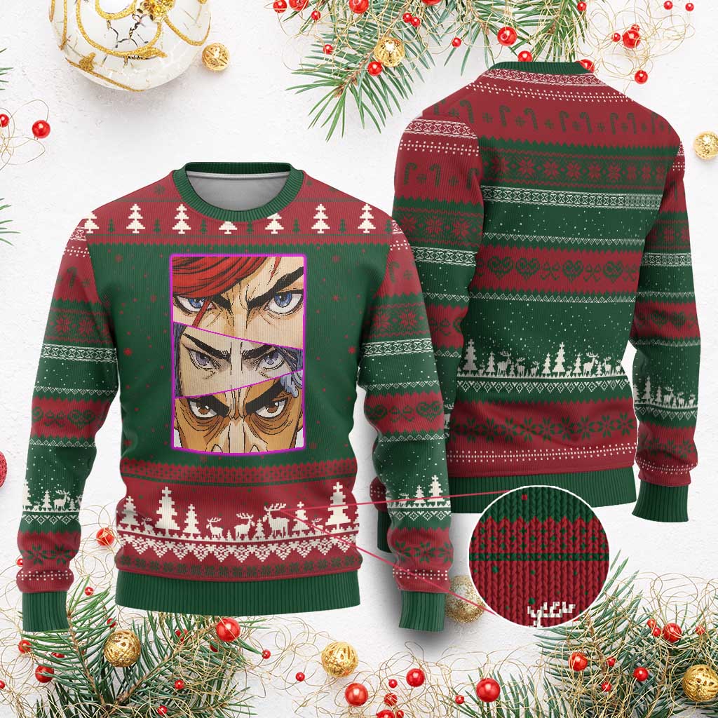 Futuristic Legends Anime Eyes Ugly Christmas Sweater Gift For League Gamer Fans - Wonder Print Shop
