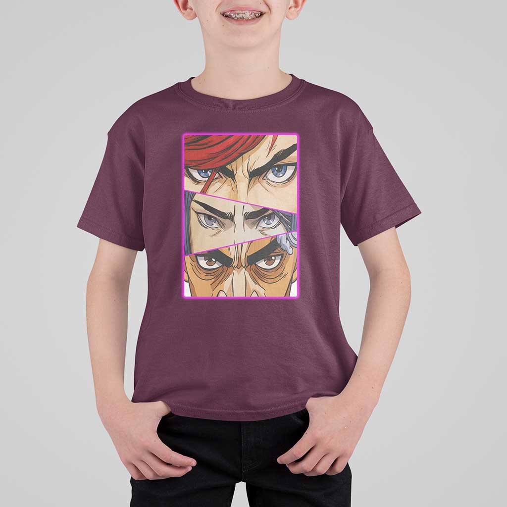 Futuristic Legends Anime Eyes T Shirt For Kid Gift For League Gamer Fans - Wonder Print Shop