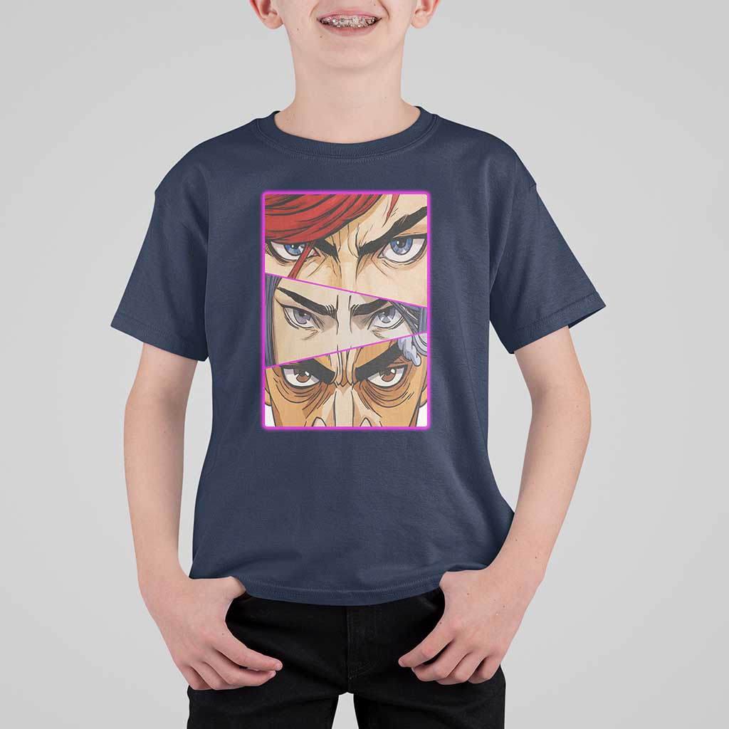 Futuristic Legends Anime Eyes T Shirt For Kid Gift For League Gamer Fans - Wonder Print Shop
