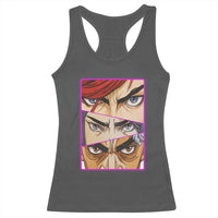 Futuristic Legends Anime Eyes Racerback Tank Top Gift For League Gamer Fans - Wonder Print Shop