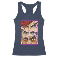 Futuristic Legends Anime Eyes Racerback Tank Top Gift For League Gamer Fans - Wonder Print Shop