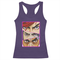 Futuristic Legends Anime Eyes Racerback Tank Top Gift For League Gamer Fans - Wonder Print Shop