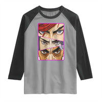 Futuristic Legends Anime Eyes Raglan Shirt Gift For League Gamer Fans - Wonder Print Shop