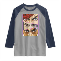 Futuristic Legends Anime Eyes Raglan Shirt Gift For League Gamer Fans - Wonder Print Shop