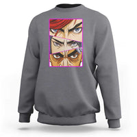 Futuristic Legends Anime Eyes Sweatshirt Gift For League Gamer Fans - Wonder Print Shop