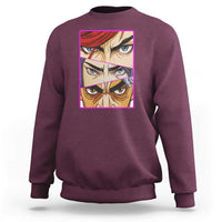 Futuristic Legends Anime Eyes Sweatshirt Gift For League Gamer Fans - Wonder Print Shop
