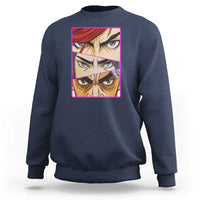Futuristic Legends Anime Eyes Sweatshirt Gift For League Gamer Fans - Wonder Print Shop
