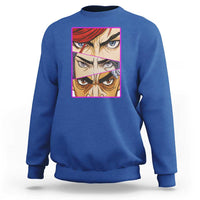 Futuristic Legends Anime Eyes Sweatshirt Gift For League Gamer Fans - Wonder Print Shop