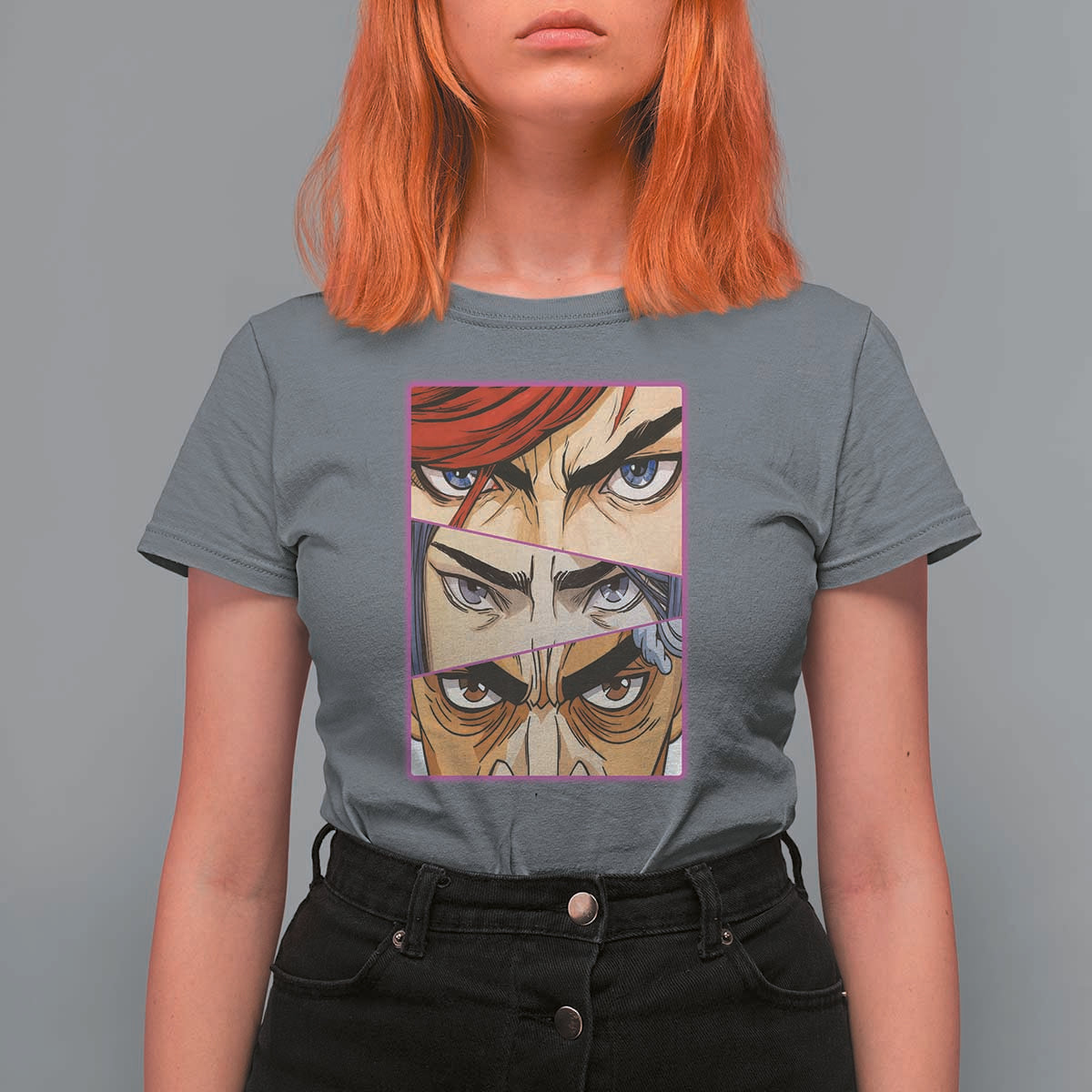 Futuristic Legends Anime Eyes T Shirt For Women Gift For League Gamer Fans - Wonder Print Shop